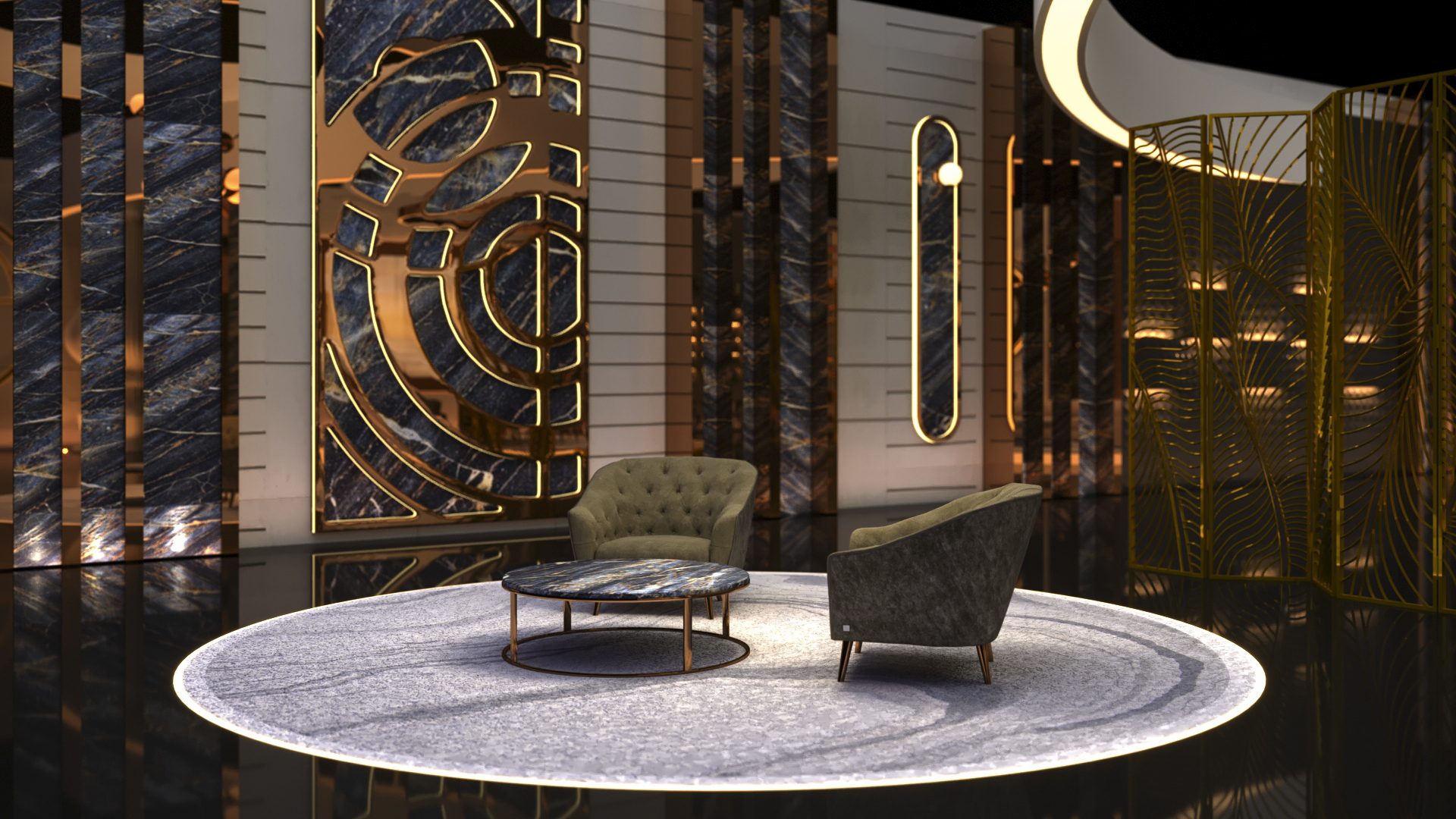 Late Talk TV Show Set Design-3