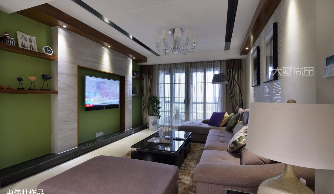 绿色与咖色共舞,打造平衡空间美感-2