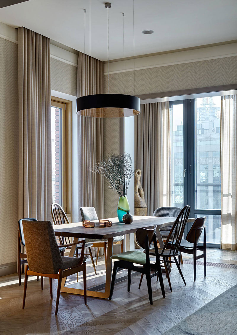 莫斯科现代经典公寓 | 欧式复古与优雅的完美融合-3