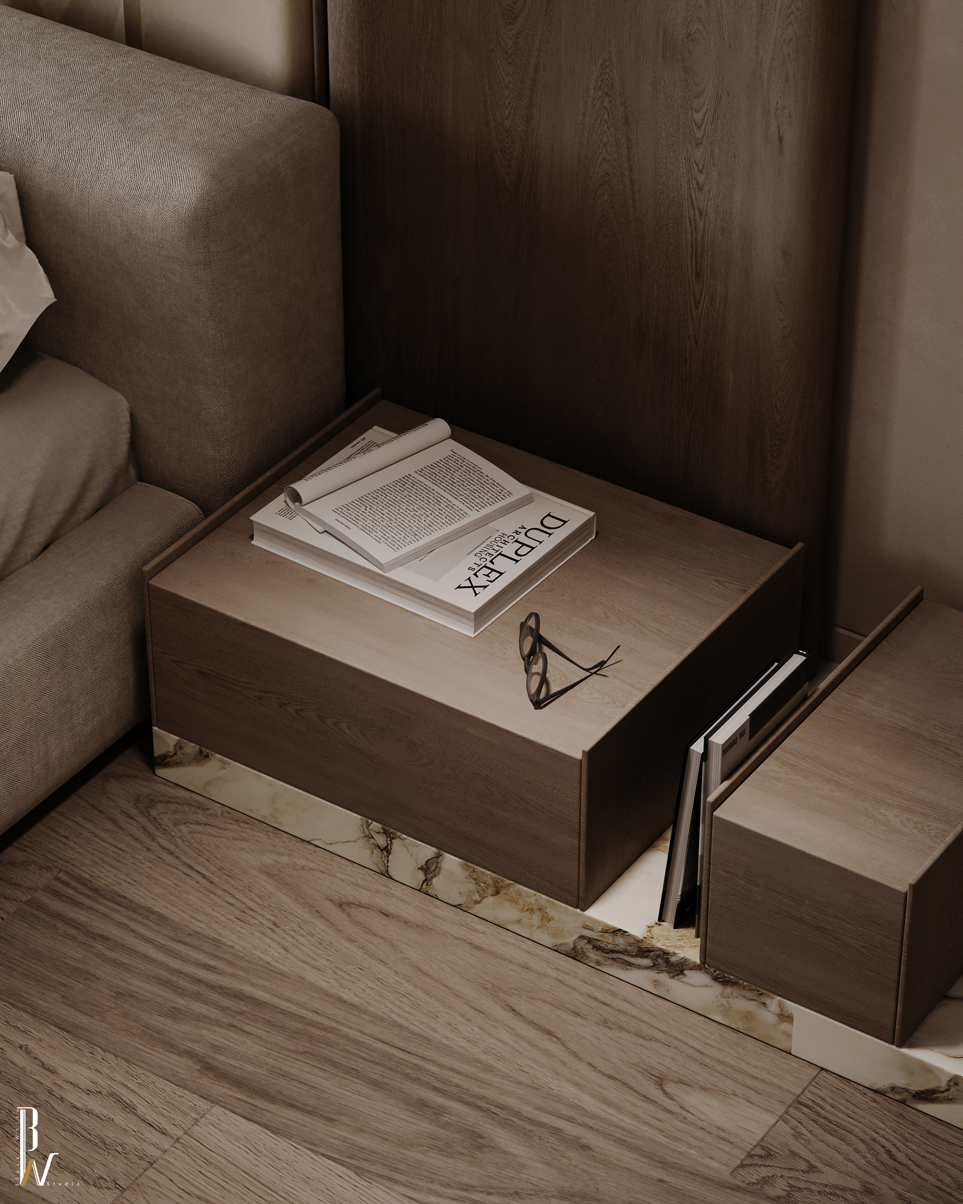 卧室设计丨阿联酋丨Black N White-18