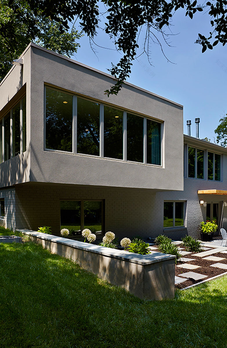 东杰斐逊住宅翻新扩建,内外空间和谐共生-4