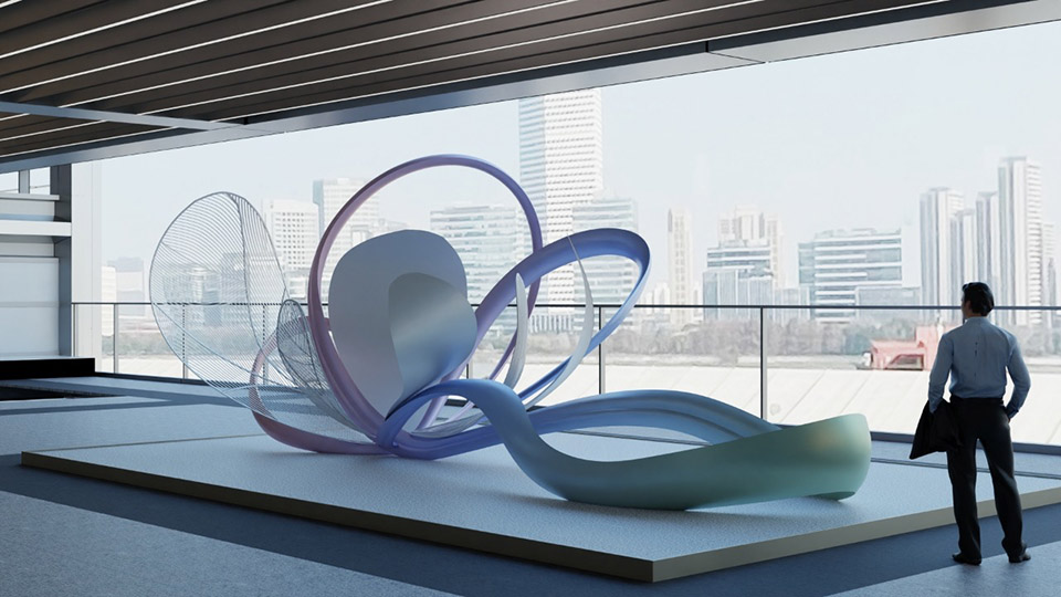 阿里巴巴全球总部访客中心艺术品丨中国杭州丨李令艺术工作室-152