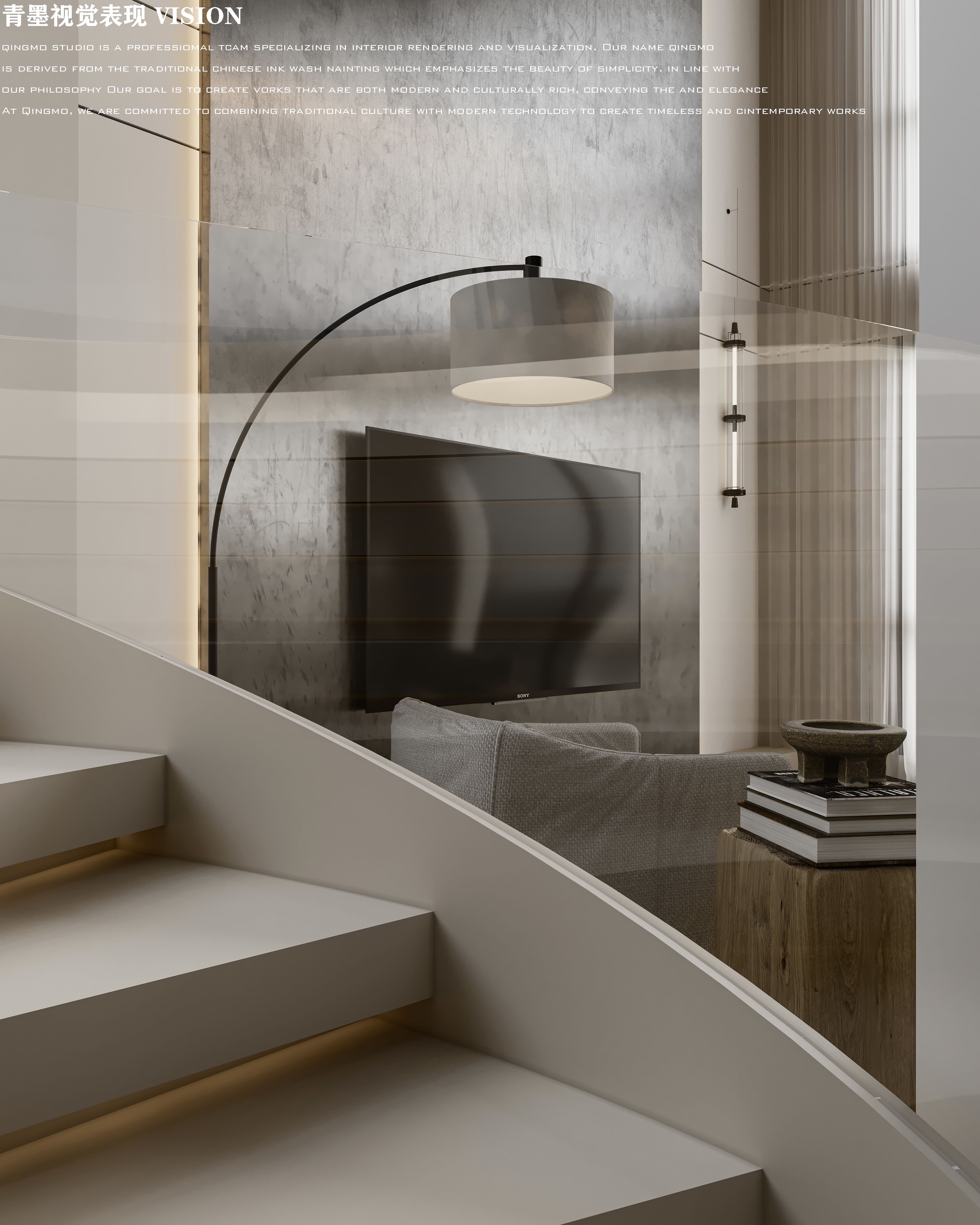 大理现代别墅效果表现-9