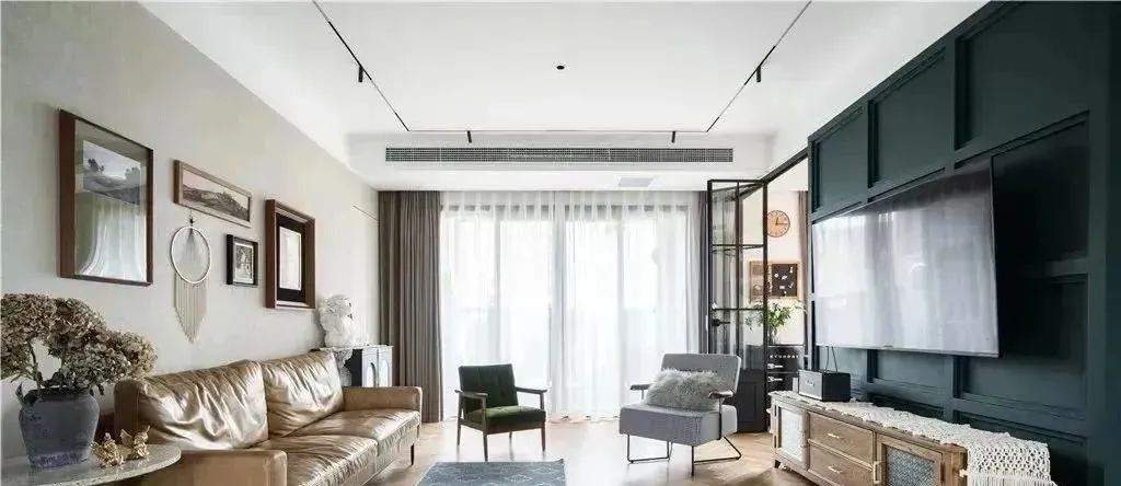 110㎡轻复古风格装修丨轻舟装饰-4