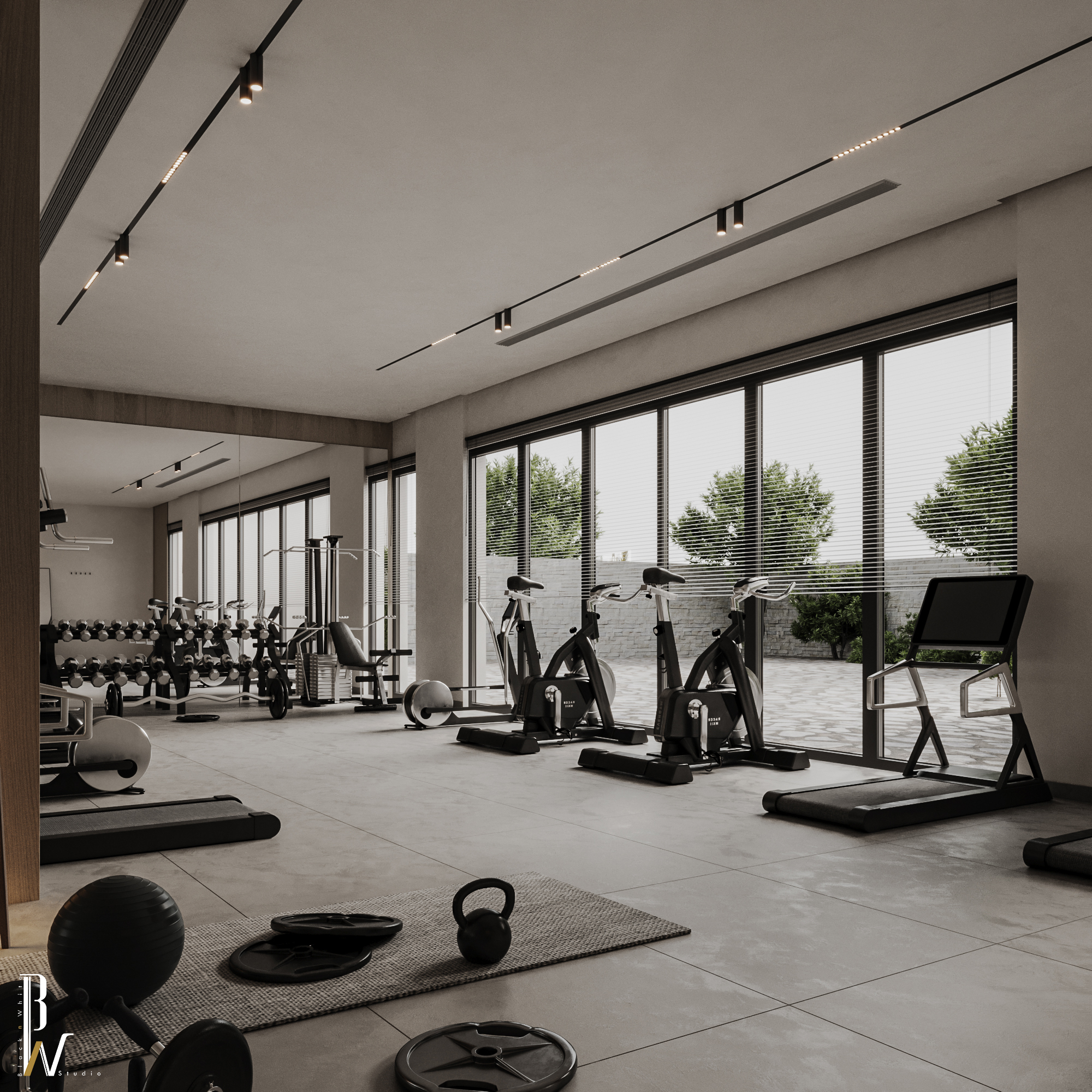 健身房丨Black N White-17