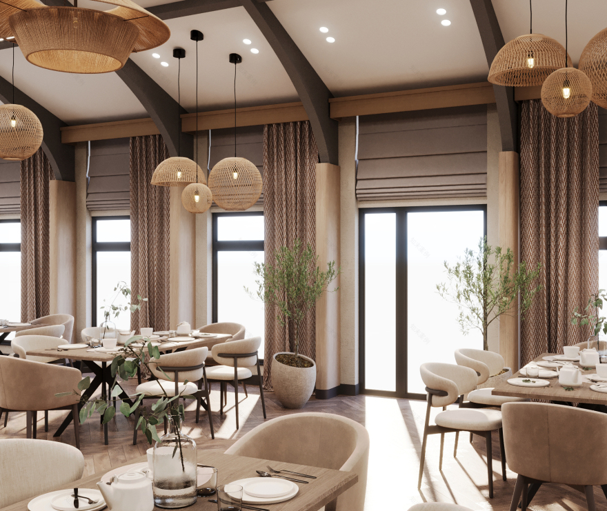 160平方米餐厅室内设计丨亚美尼亚丨Design_14,Narek Azaryan-23