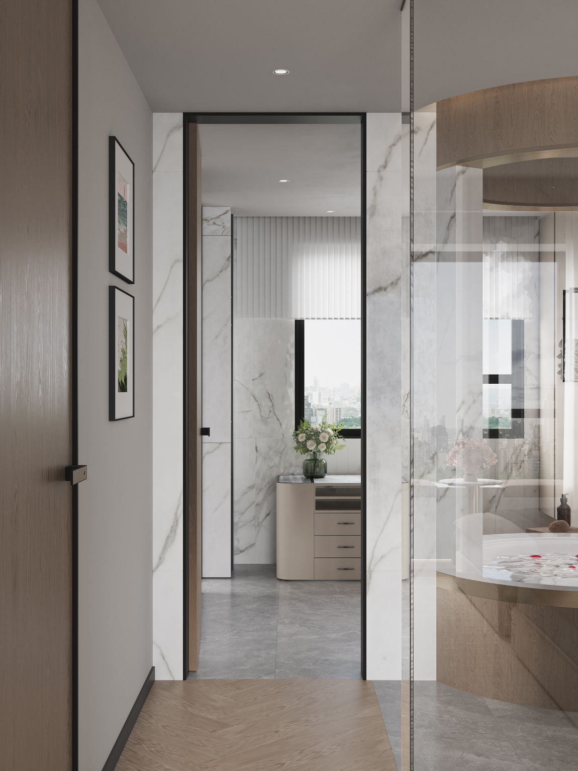 最近渲染，有情调的卧室-0