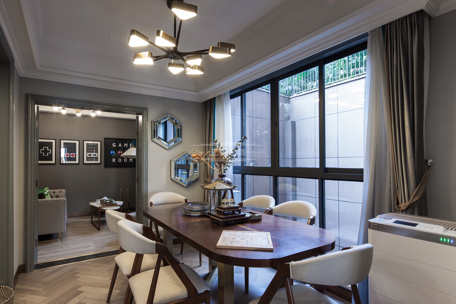 龙湖春森彼岸 150 平现代摩登美式装修设计-19