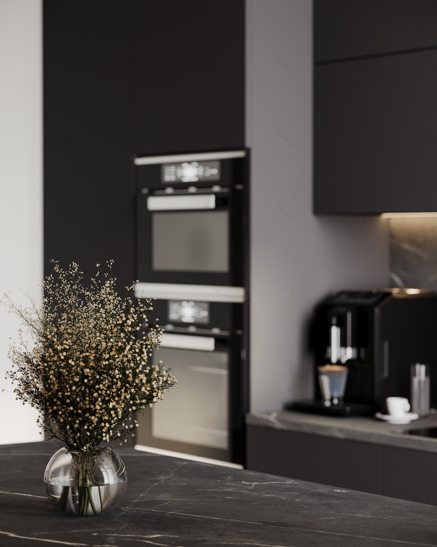 维尔纽斯,厨房与客厅区域 (注:Vilniy 可能是Vilnius维尔纽斯的拼写错误 ) 丨乌克兰-12