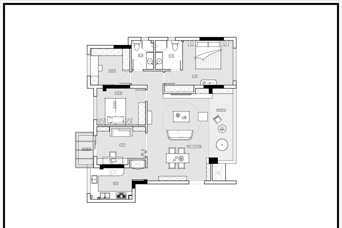 邓子设计丨平层丨108m²自然主义宁静致用-31