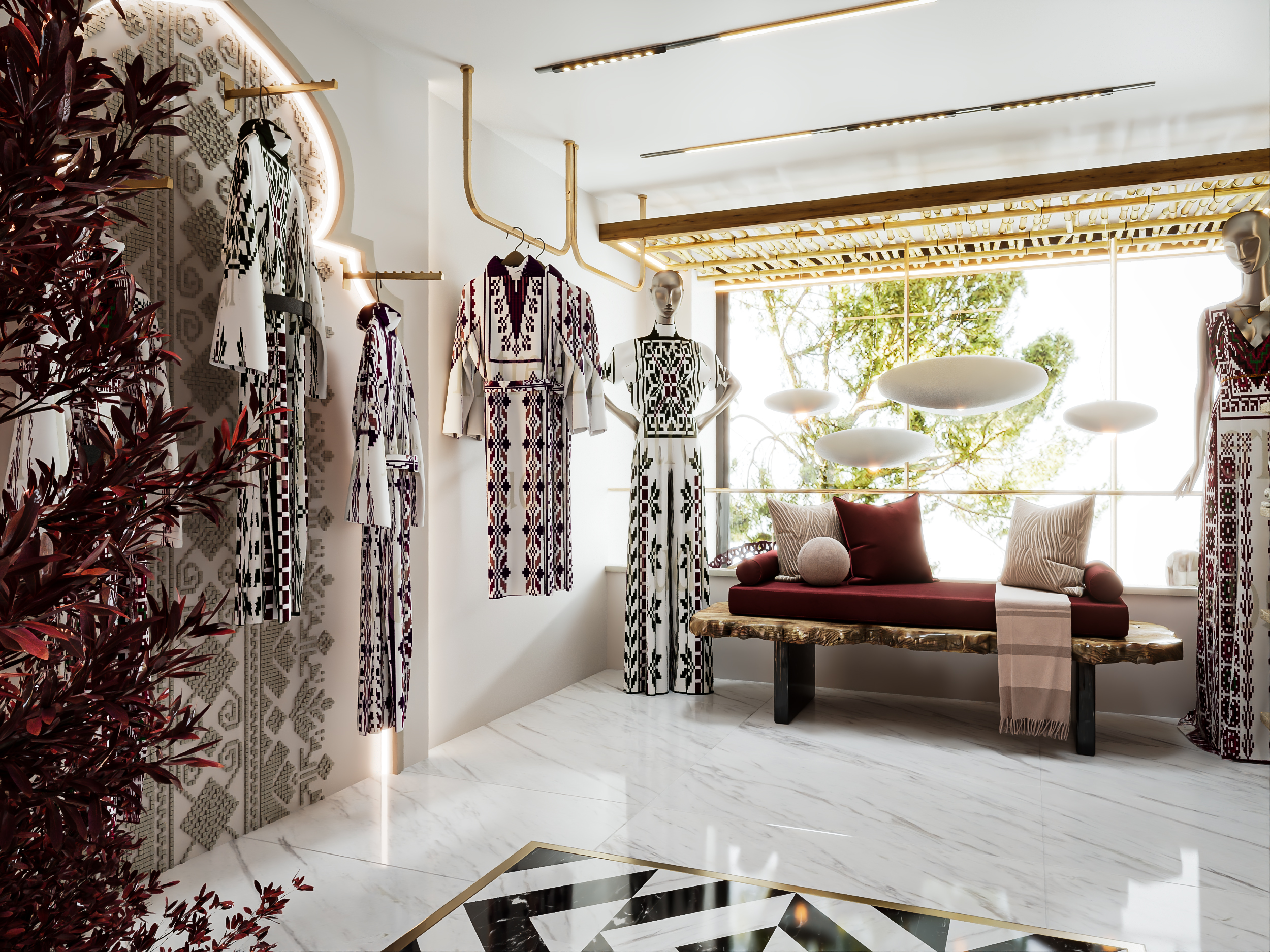 传统服装店设计丨SARA ALNAIM-17