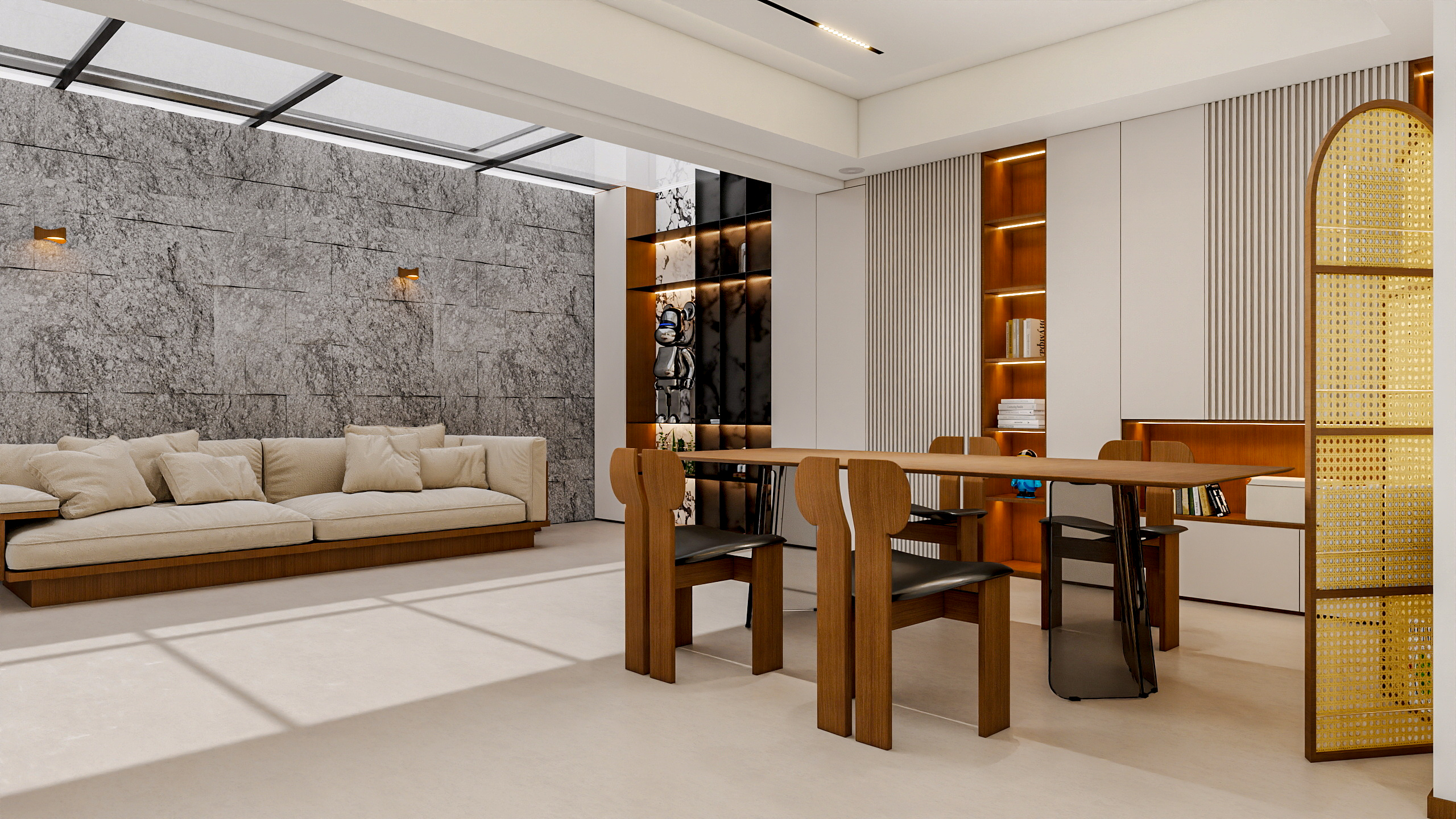 四川成都花间君邸（603平方现代极简底跃四居室）-25