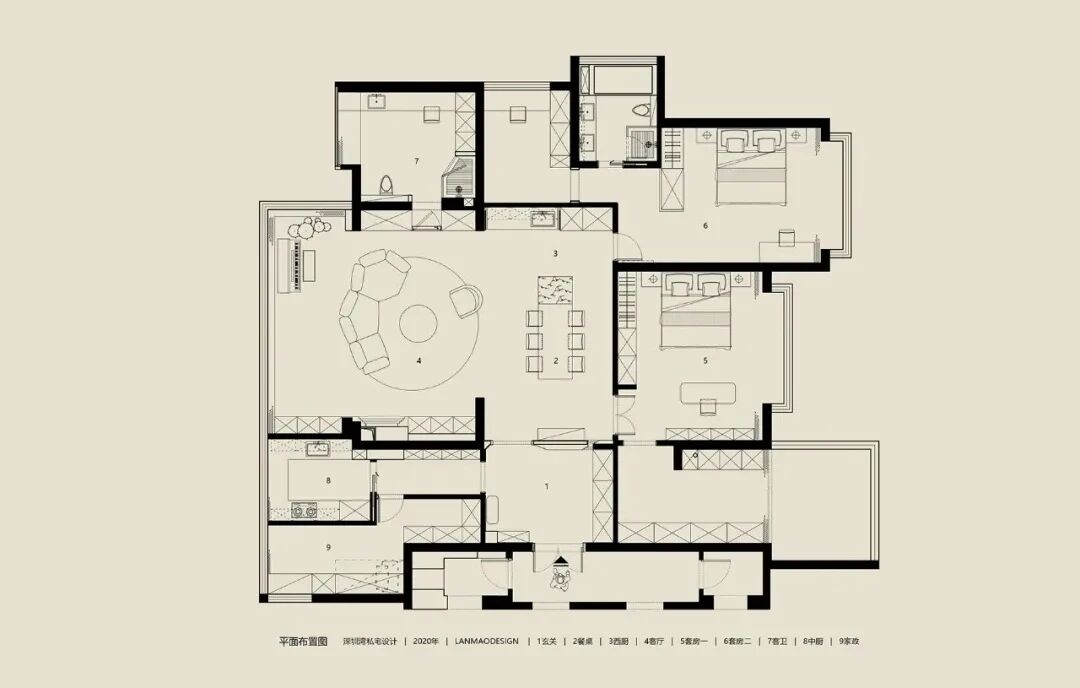 私宅设计  安徽合肥165㎡私宅丨中国合肥丨壹研设计-111