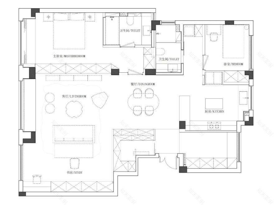 MHOO|十里春晓127㎡现代北欧:白木暖光屿-63
