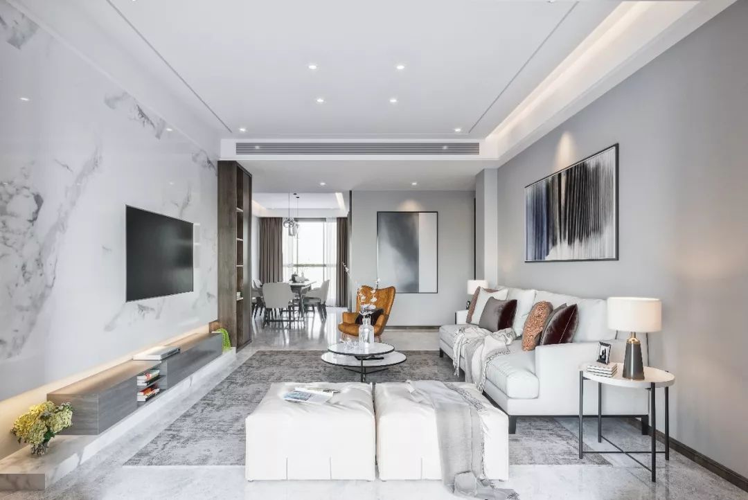 台州远洲丽廷 105m2 现代简约风家居设计，自然简约的艺术空间-12