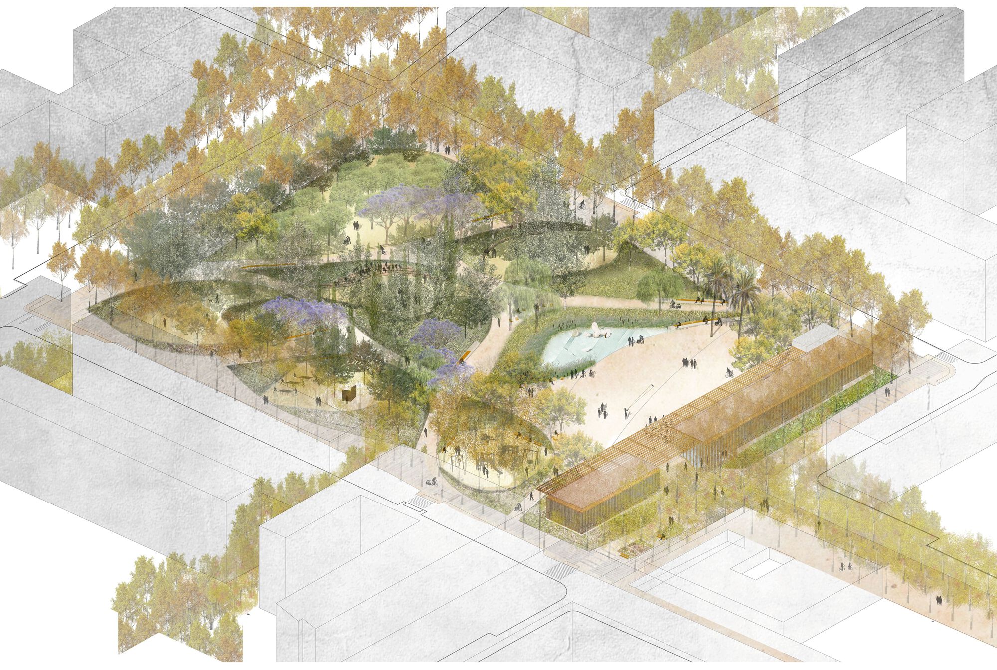 索勒公园丨西班牙巴塞罗那丨BARRIO PERAIRE Arquitectes-28