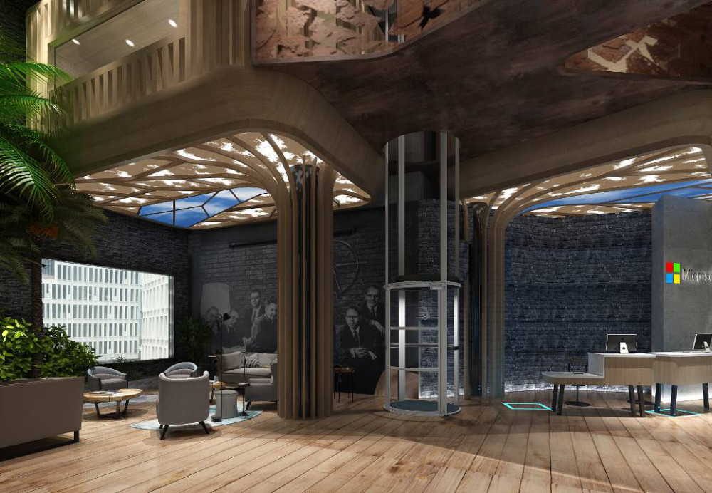 微软上海总部办公楼室内设计-0