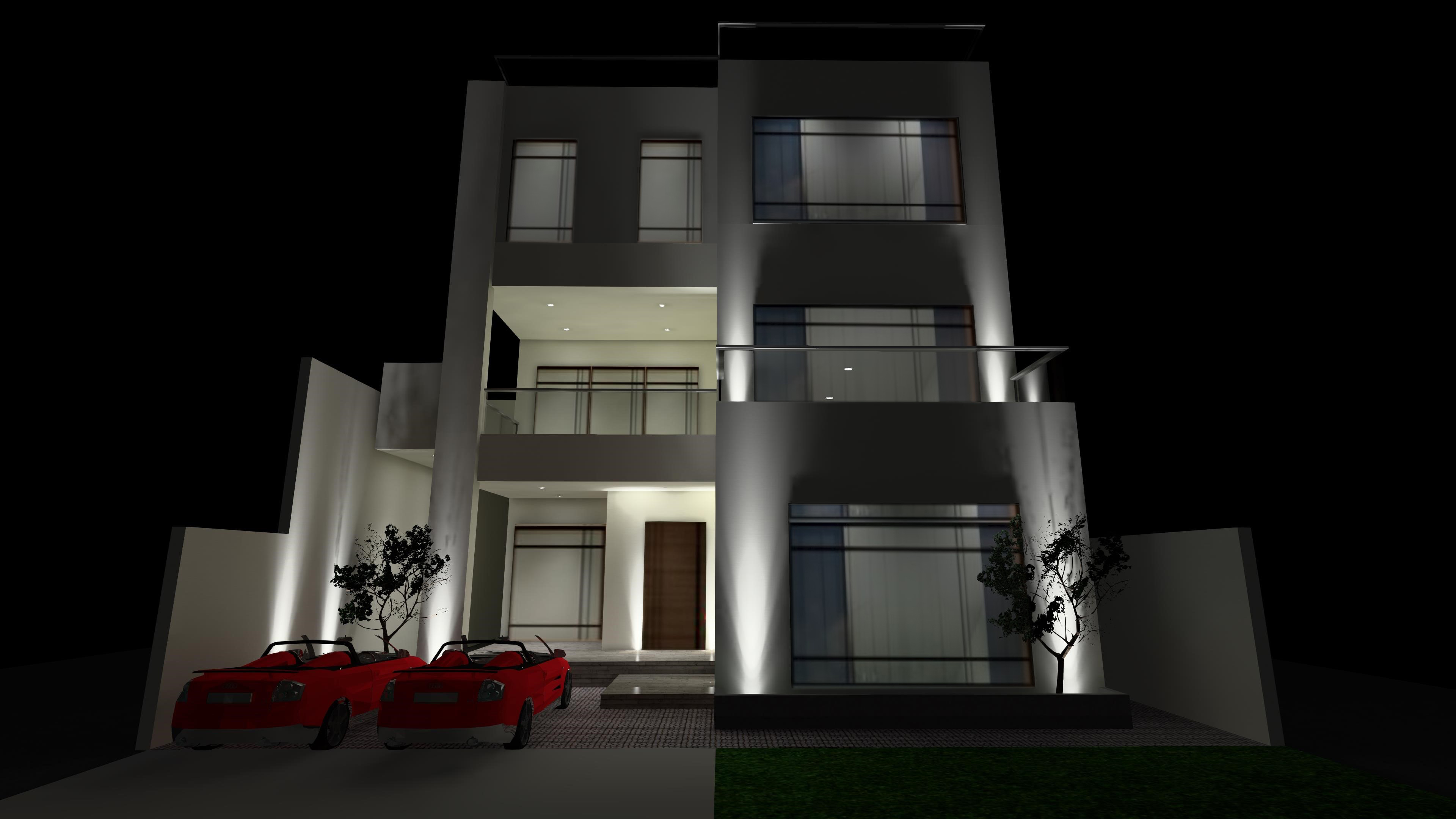 HOUSE FACADE  KUWAIT 照明设计项目-6