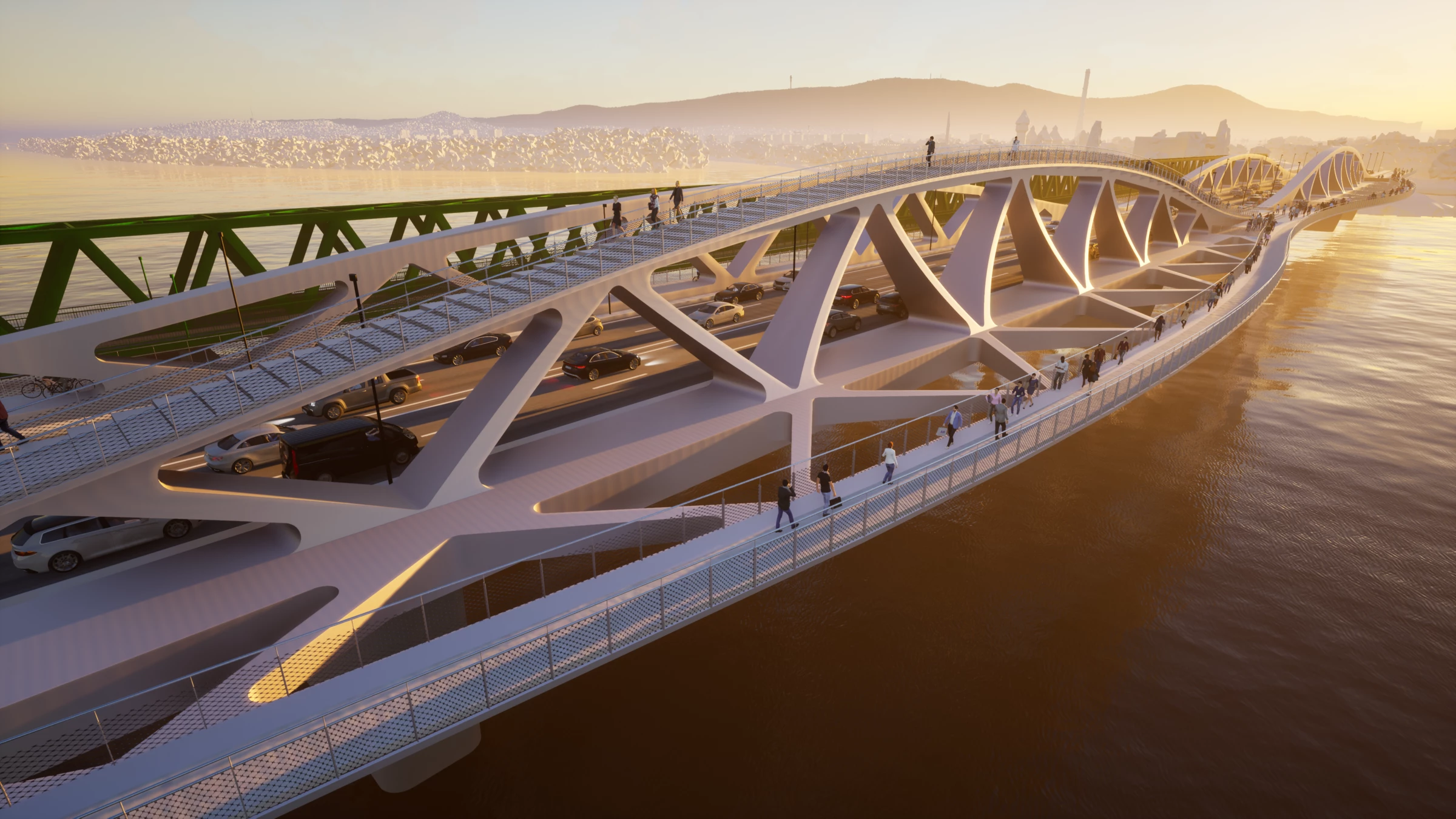 Chameleon 城市桥梁丨匈牙利布达佩斯-51