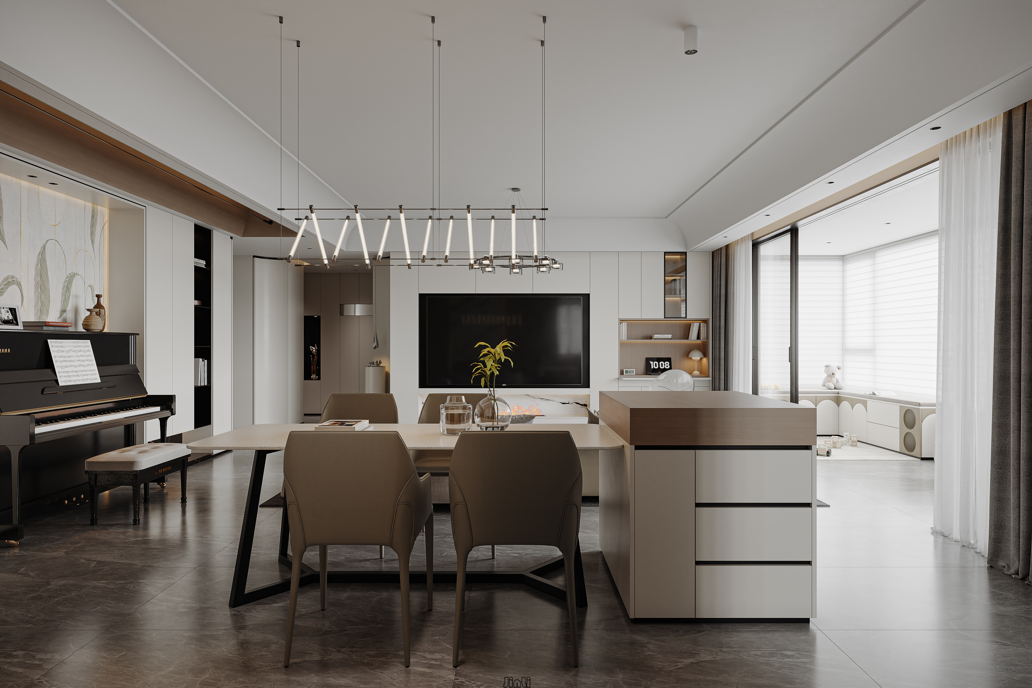 现代风格效果~点点赞吧-2