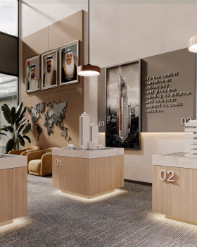 luxury real estate showroom