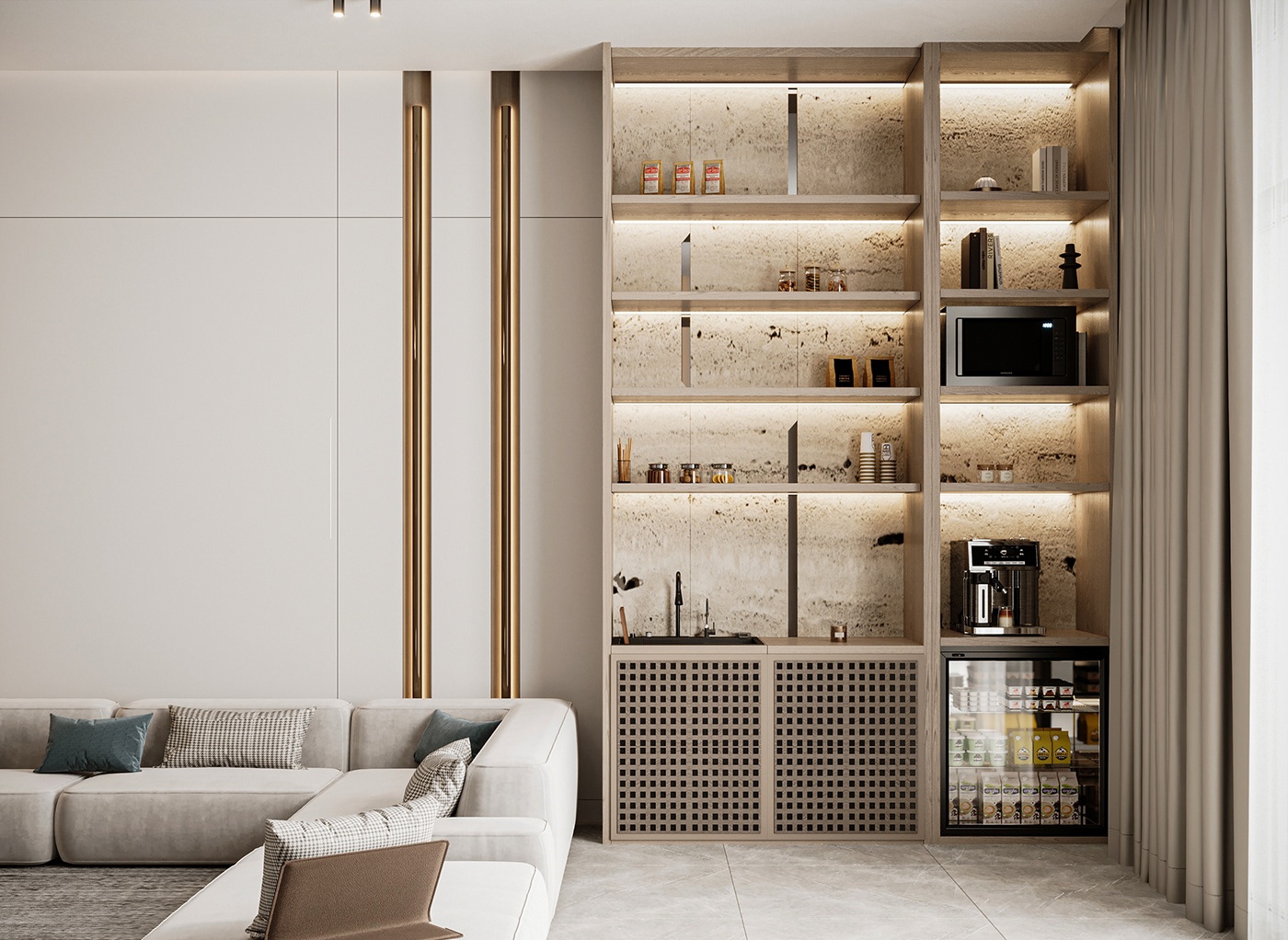 轻奢风 浅色高级感空间！-1