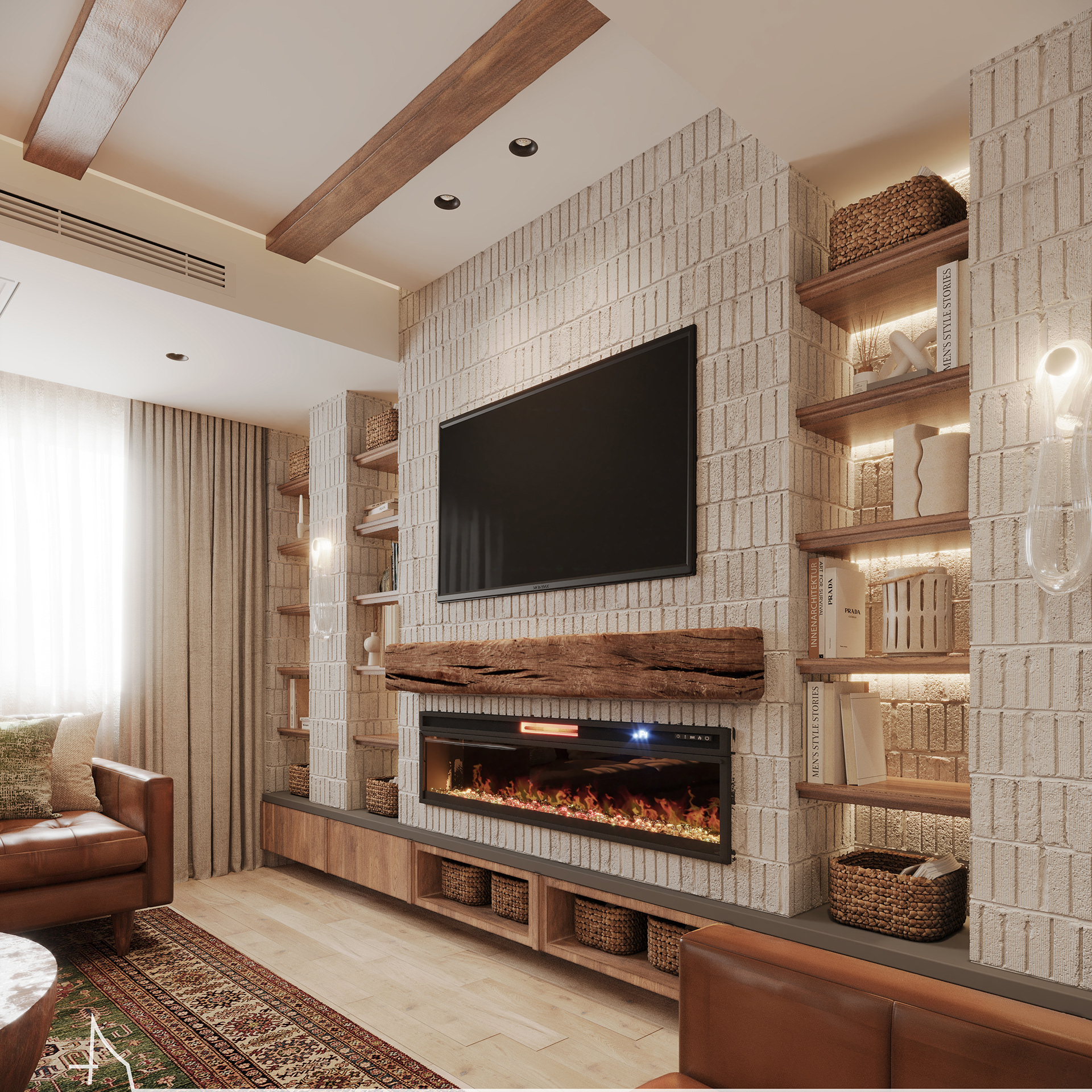 Warm Modern Rustic Reception Design-9