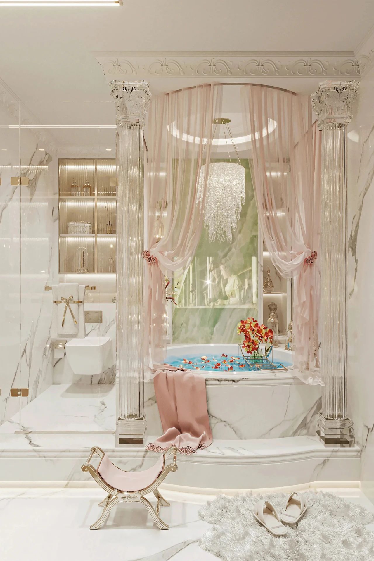 魔方空间丨上海256m²宝格丽公寓丨中国上海丨魔方空间设计-52