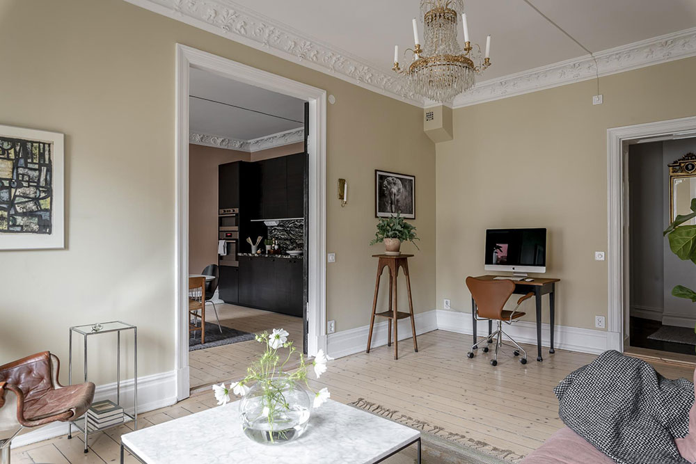 瑞典哥德堡 74 平米公寓的黑色魅力-26