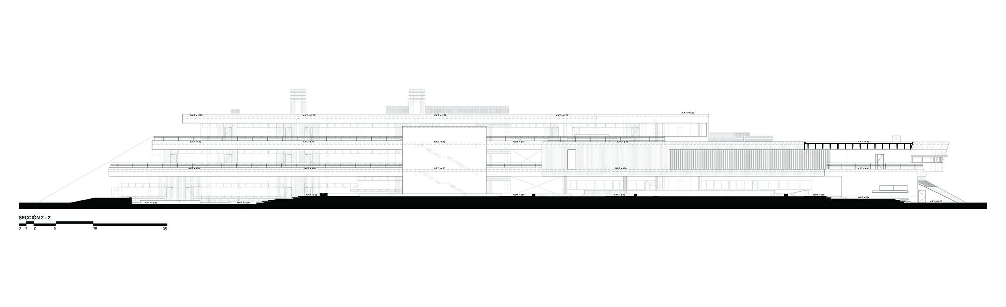 墨西哥尤卡坦自治大学教育建筑——绿色校园中的曲线魅力-30