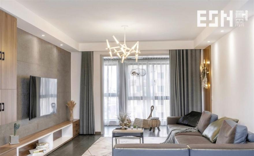 水润坊胡桃木水泥砖,现代简约的温馨空间-10