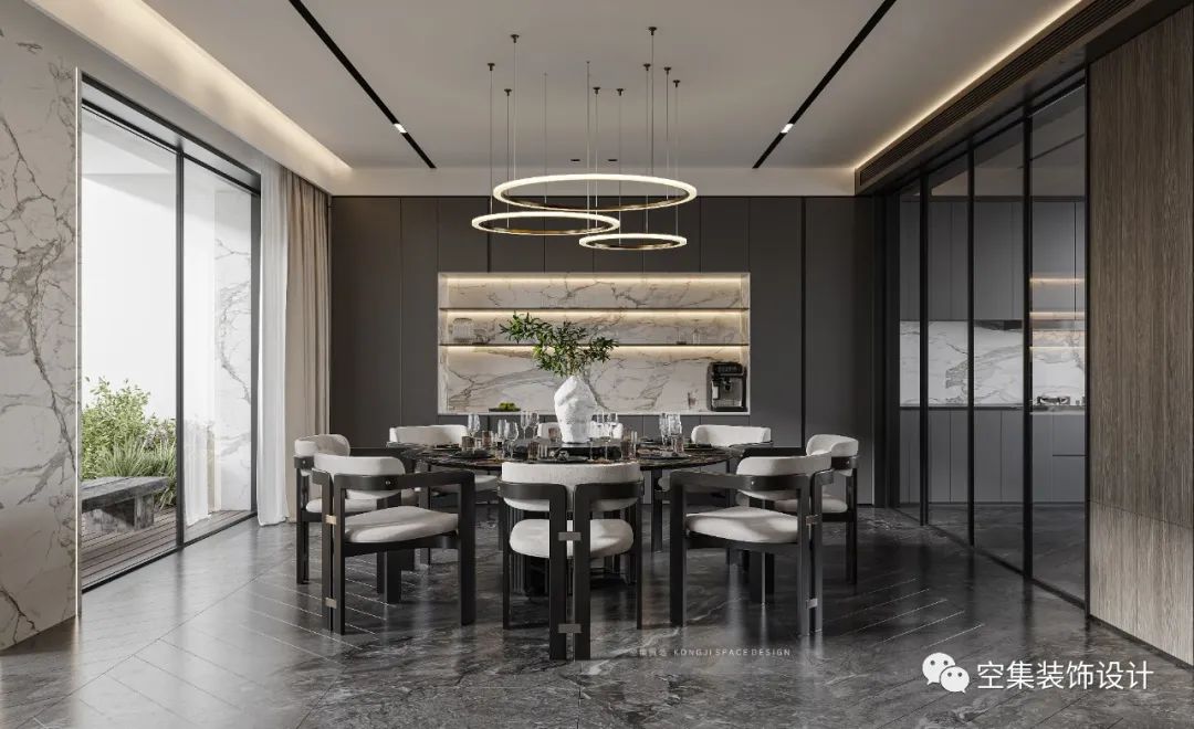 新中式优雅风,打造温馨书房与卧室丨空集设计-5