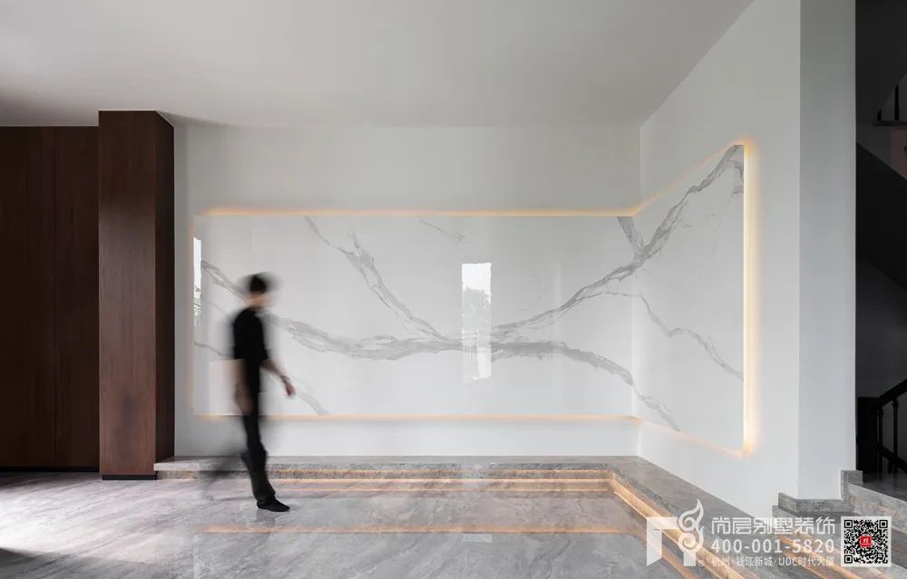 12月新作丨浦江华欣府邸，700㎡现代简约别墅设计，光影映画，构绘心境的微澜！-31