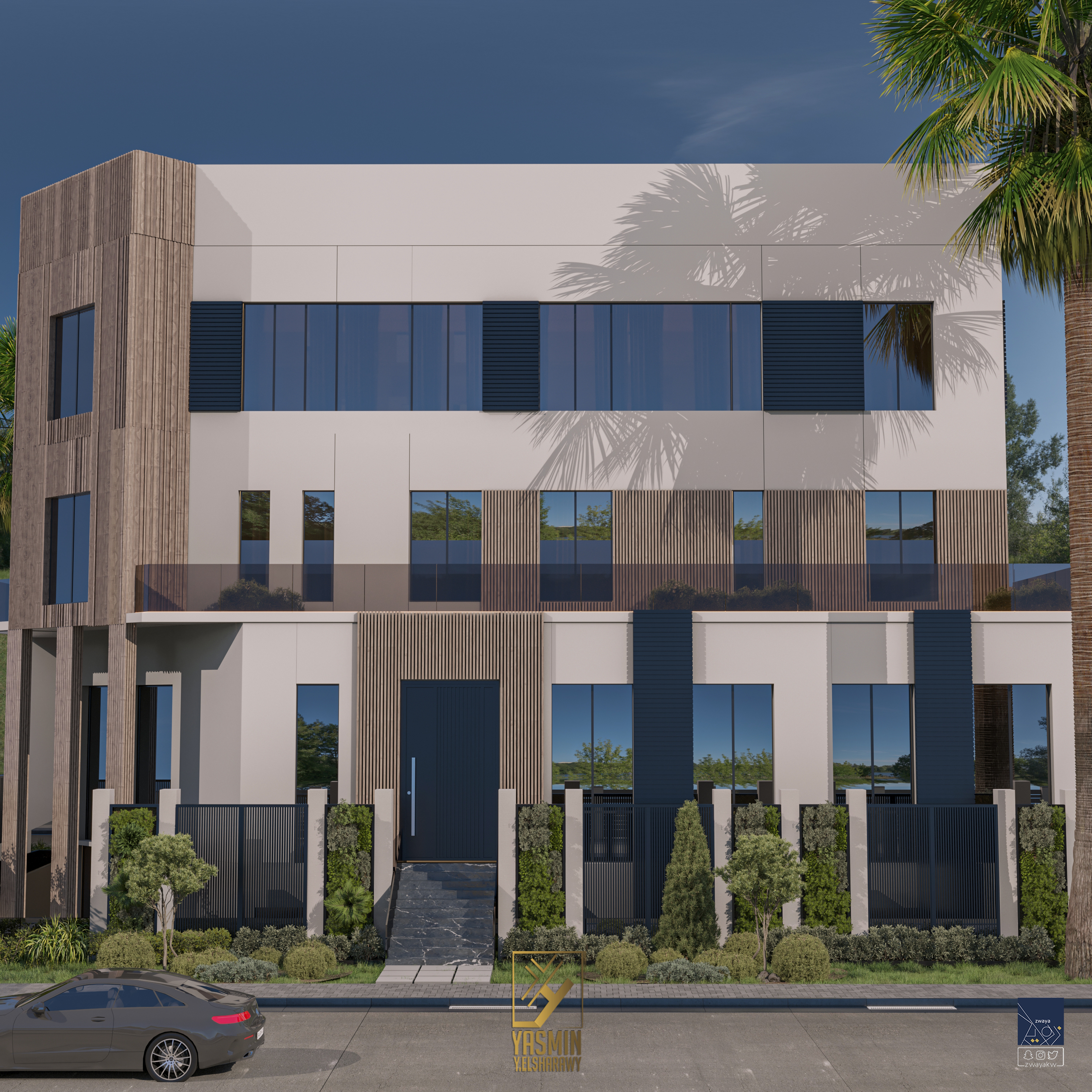 当代别墅外观设计-15