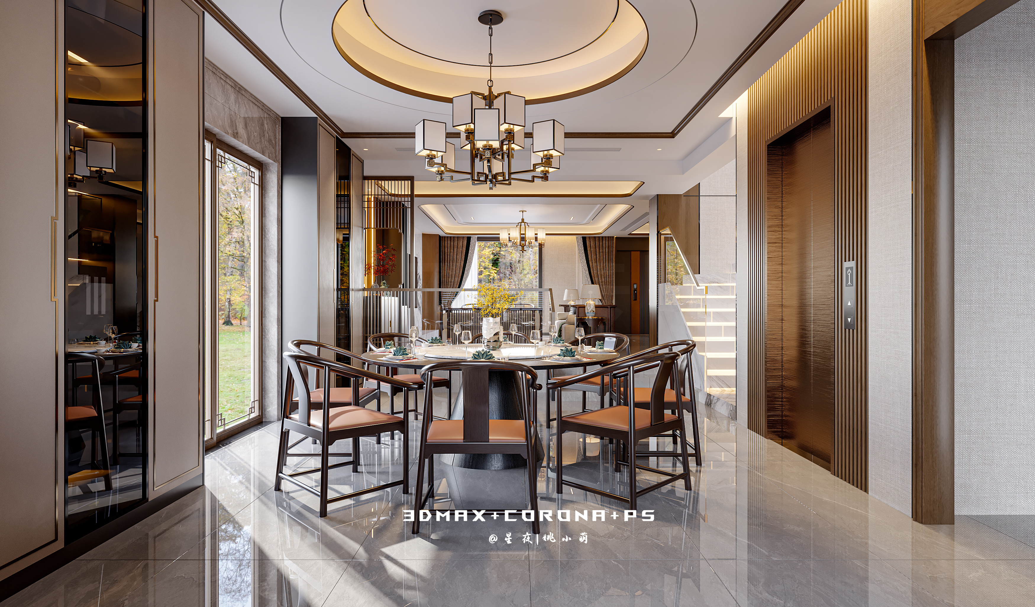 新中式，一方宁静，一方雅致！-3