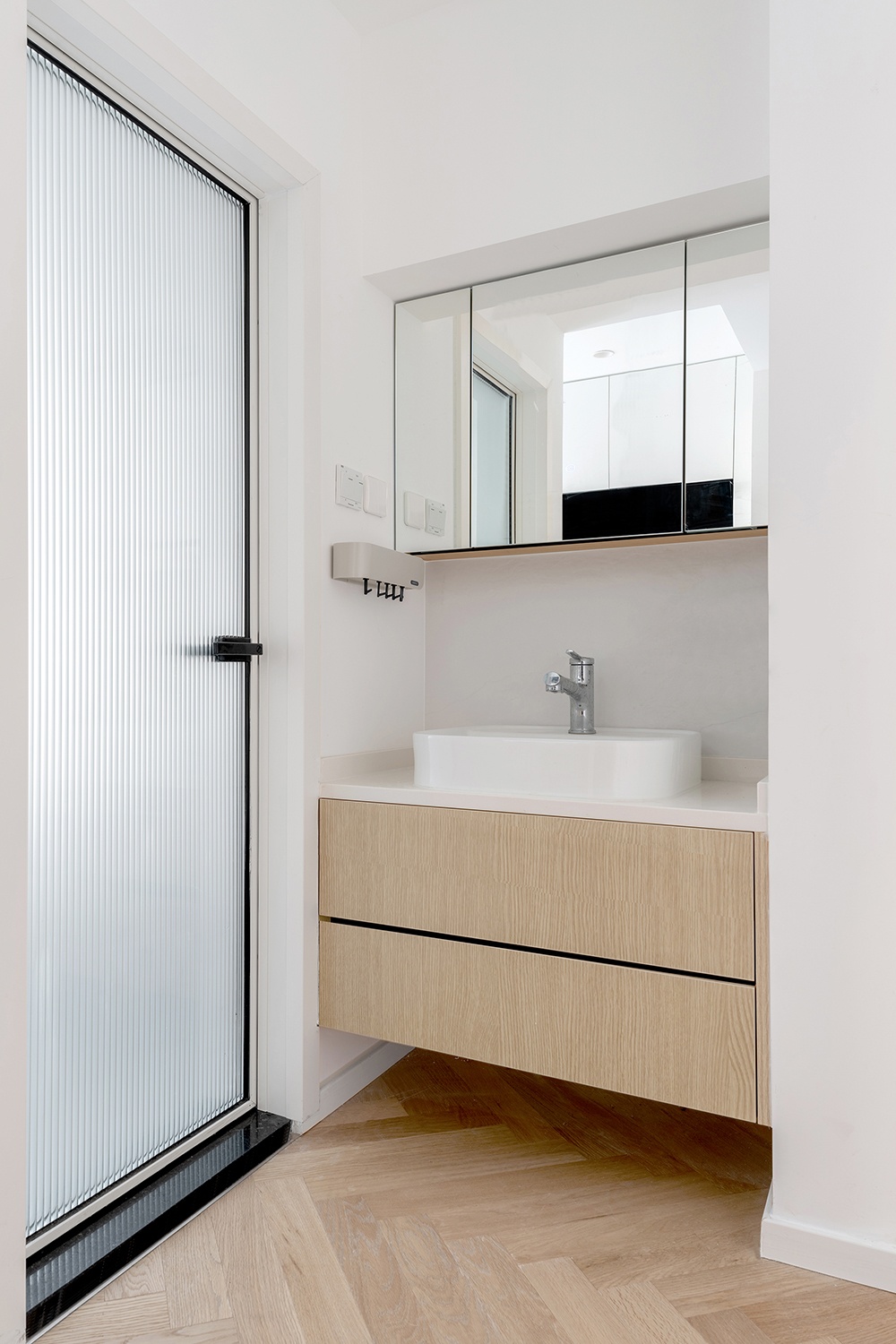 【久栖设计】利用曲线+原木，38㎡小户型爆改两居还能这么有乐趣。-14