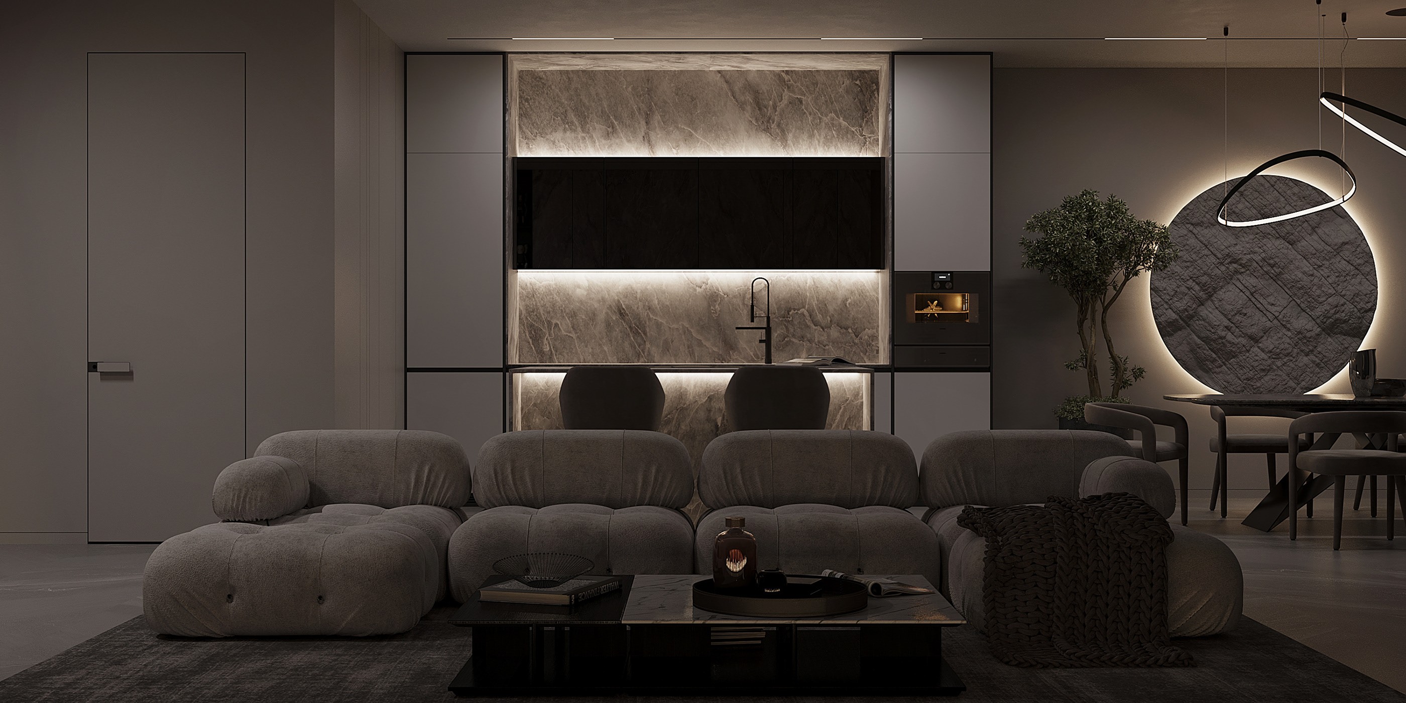 基辅160平，商务公寓设计！-3