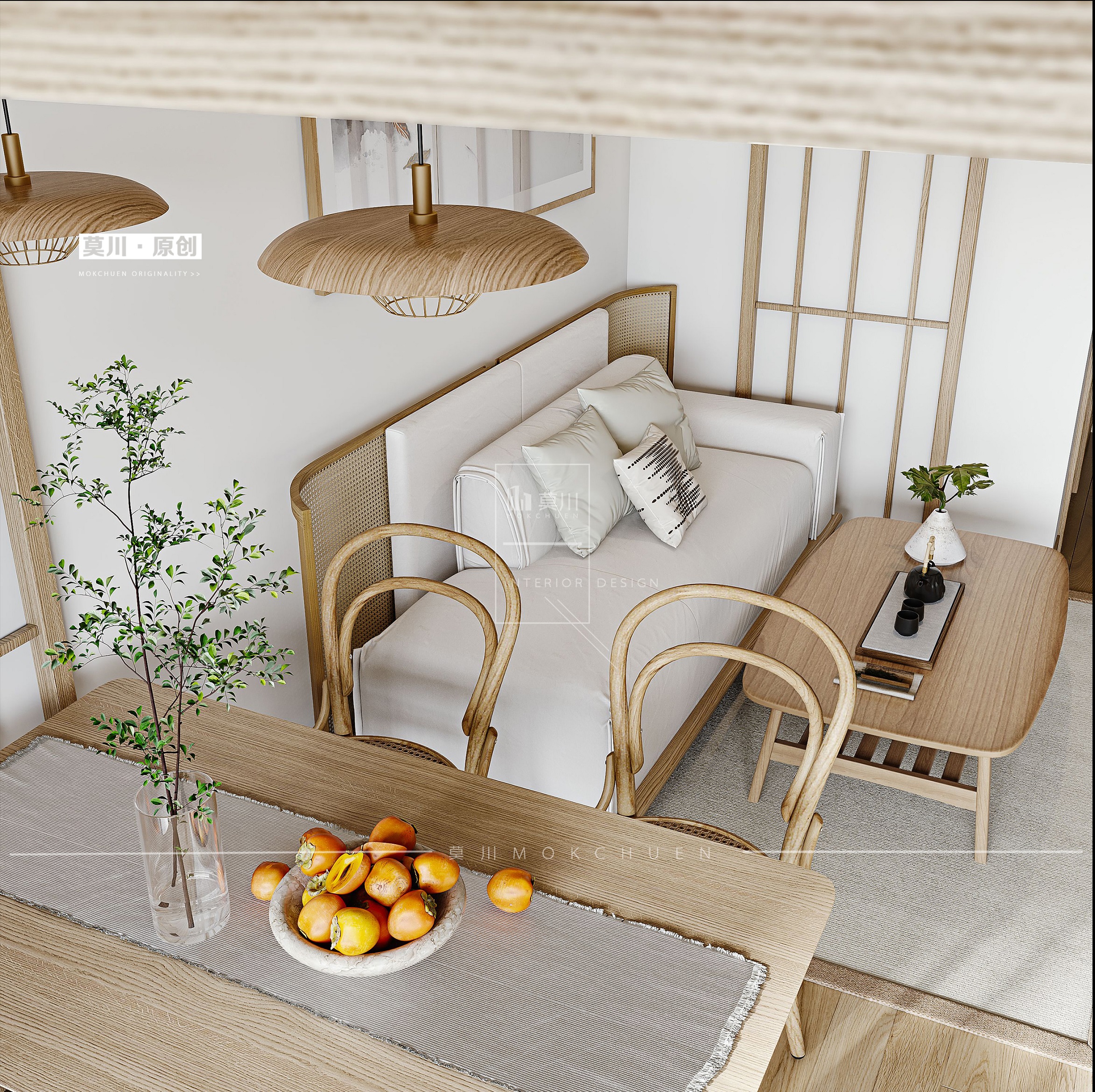 北欧原木风，温暖简约的自然空间-9