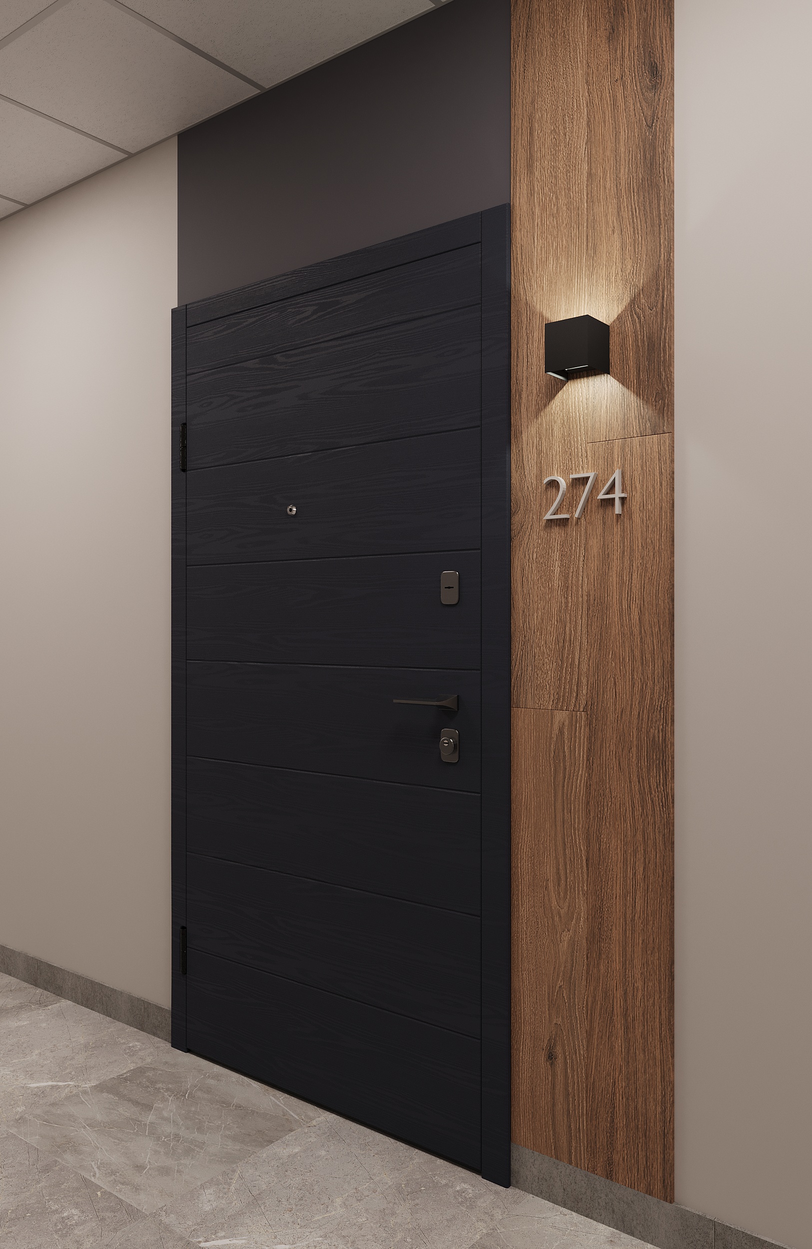 Modern Residential Lobby | Entrance Group Design-3