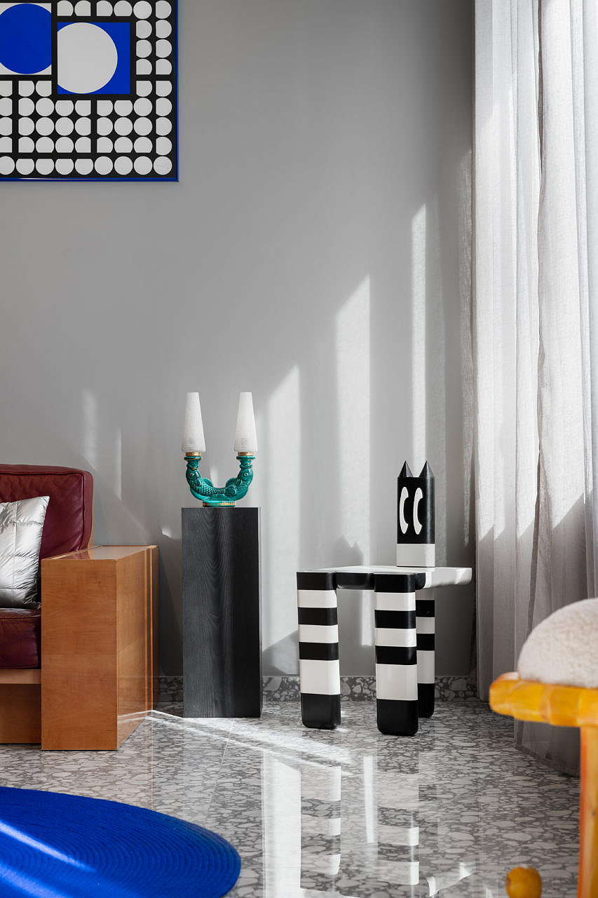 色彩斑斓的孟菲斯loft公寓丨法国巴黎丨Zyva Studio-12