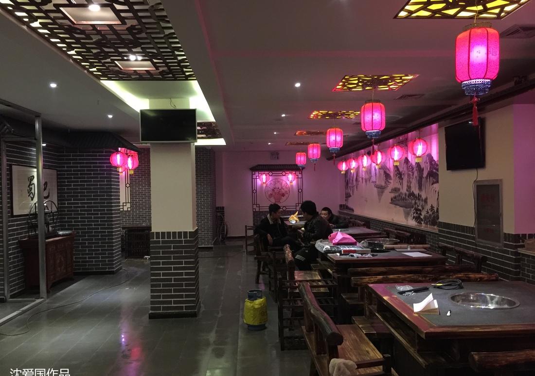 大宅门重庆风格老火锅店 | 中式风情演绎红火热辣-9