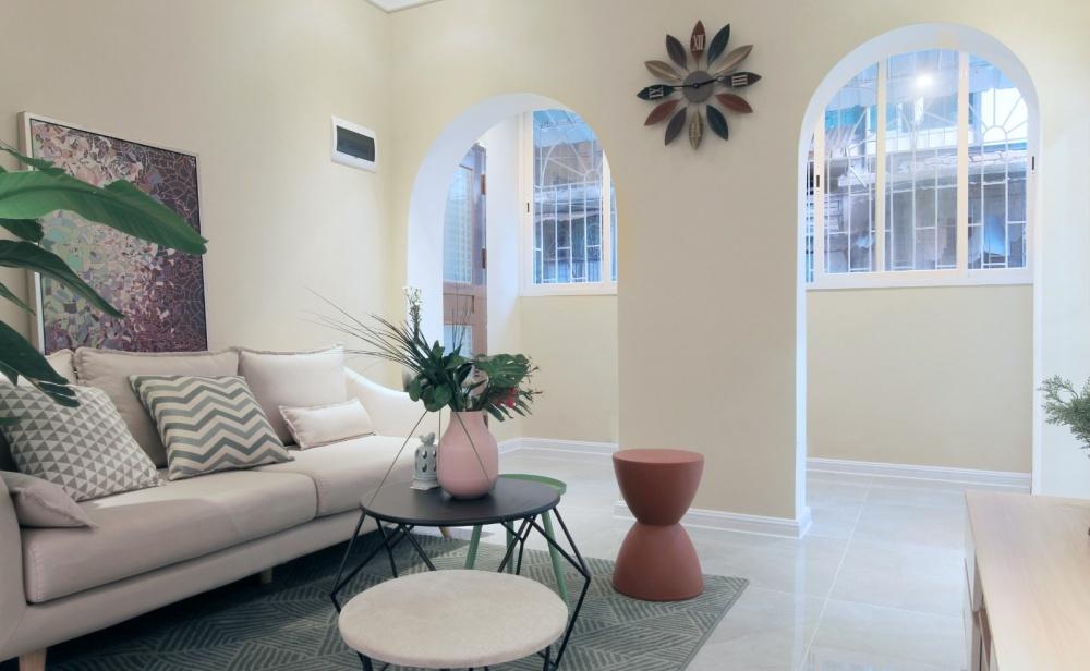 60㎡旧房翻新，打造北欧简约生活空间-7