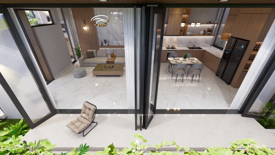 Open Sanctuary House | Living room open space-14