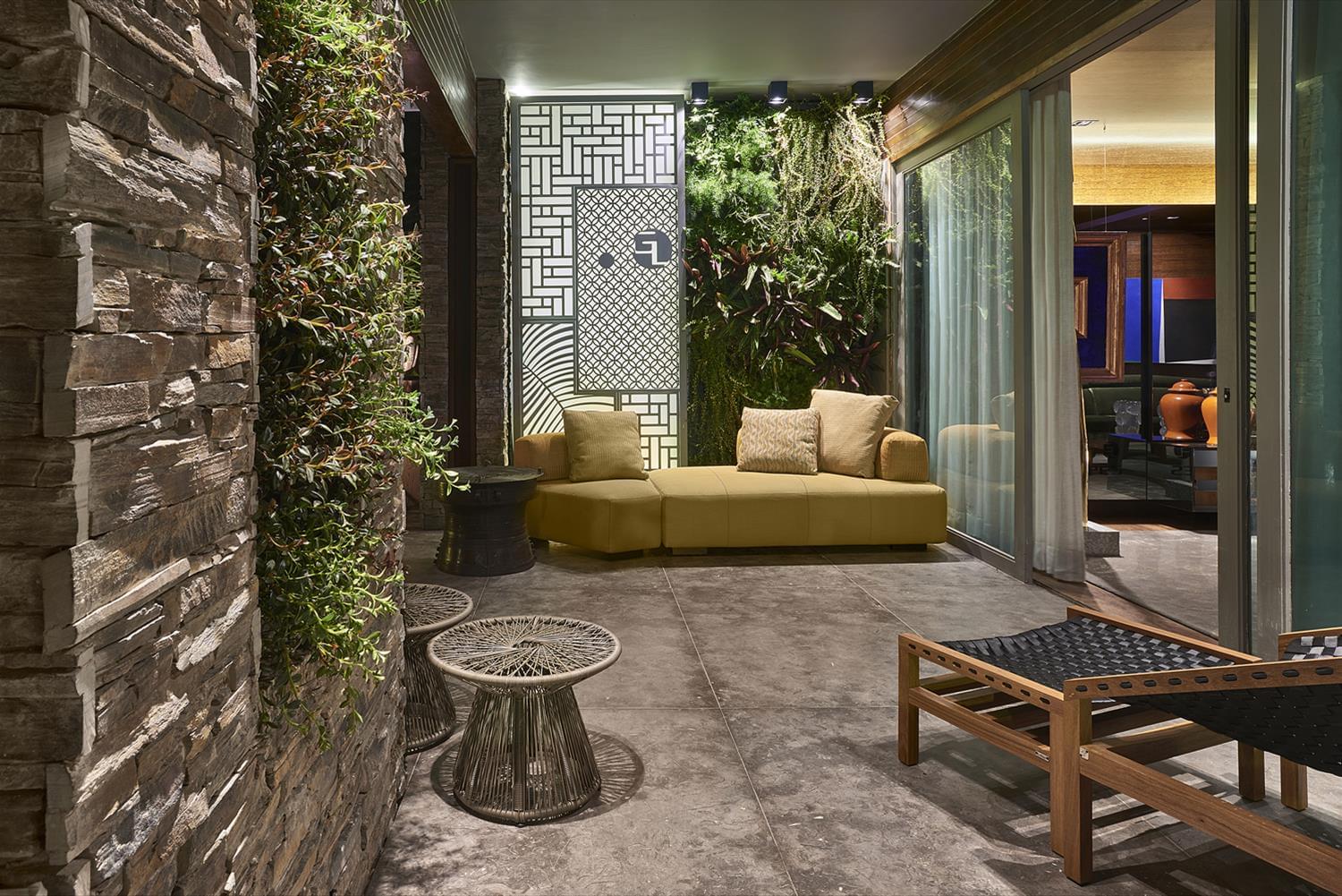 巴西 Sala Lounge e Varanda | 木质与现代的完美结合-6