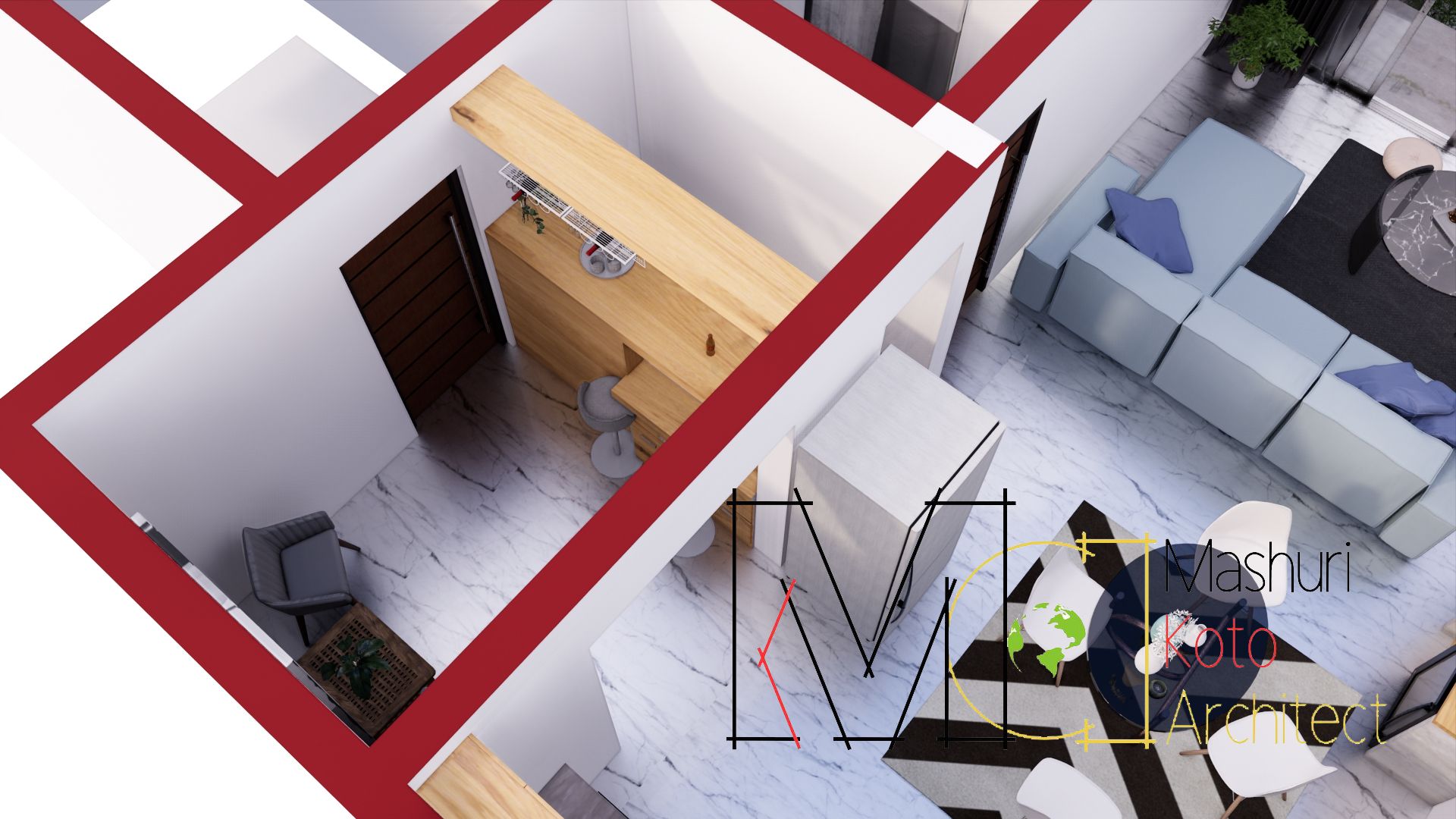 Apartment Spatial Arrangement Design - Qatar-2