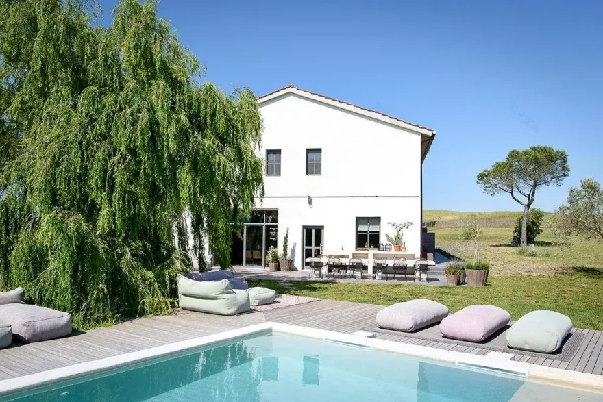 托斯卡纳乡村现代风格老农舍改造-25