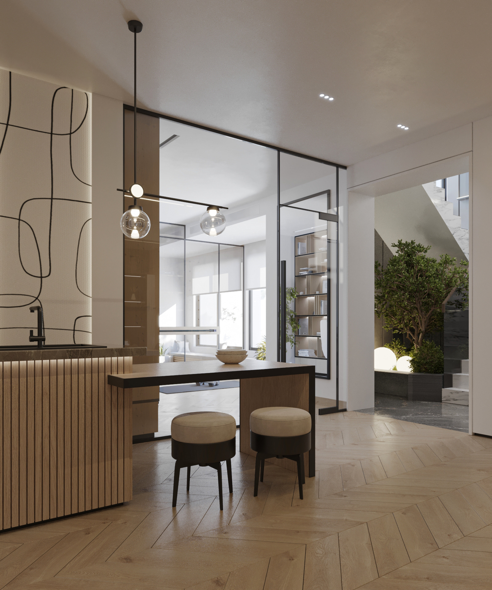 奢华·西高尔夫住宅丨埃及开罗丨MYS Architects-38