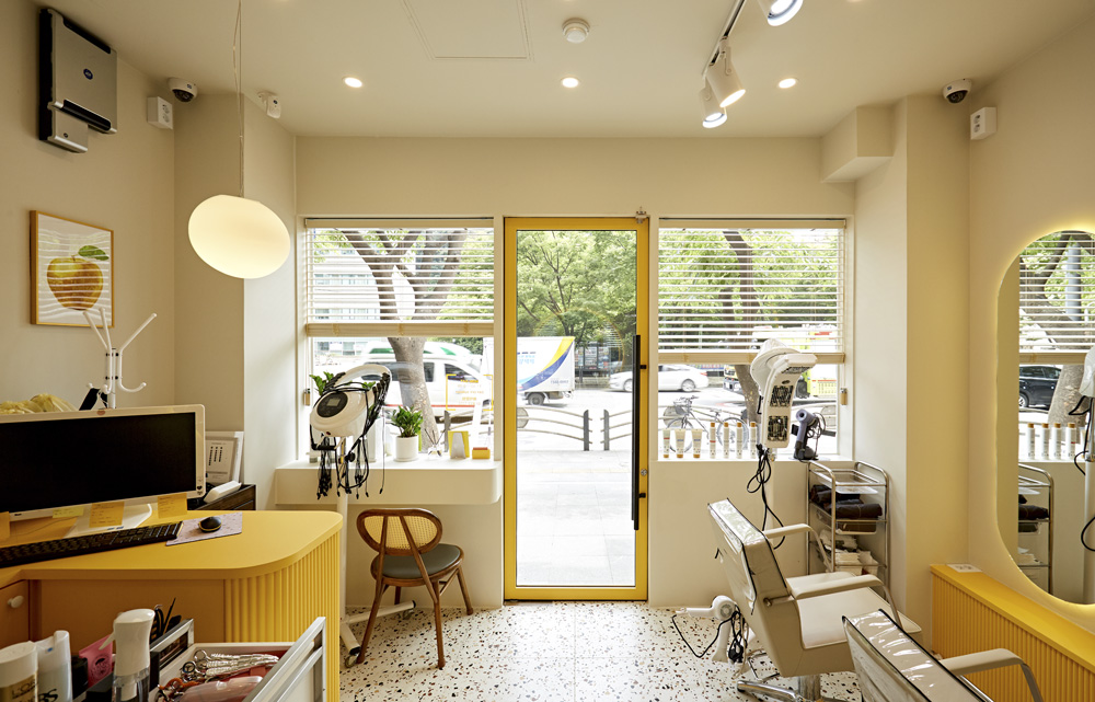 韩式小清新 6 坪美容室设计-4