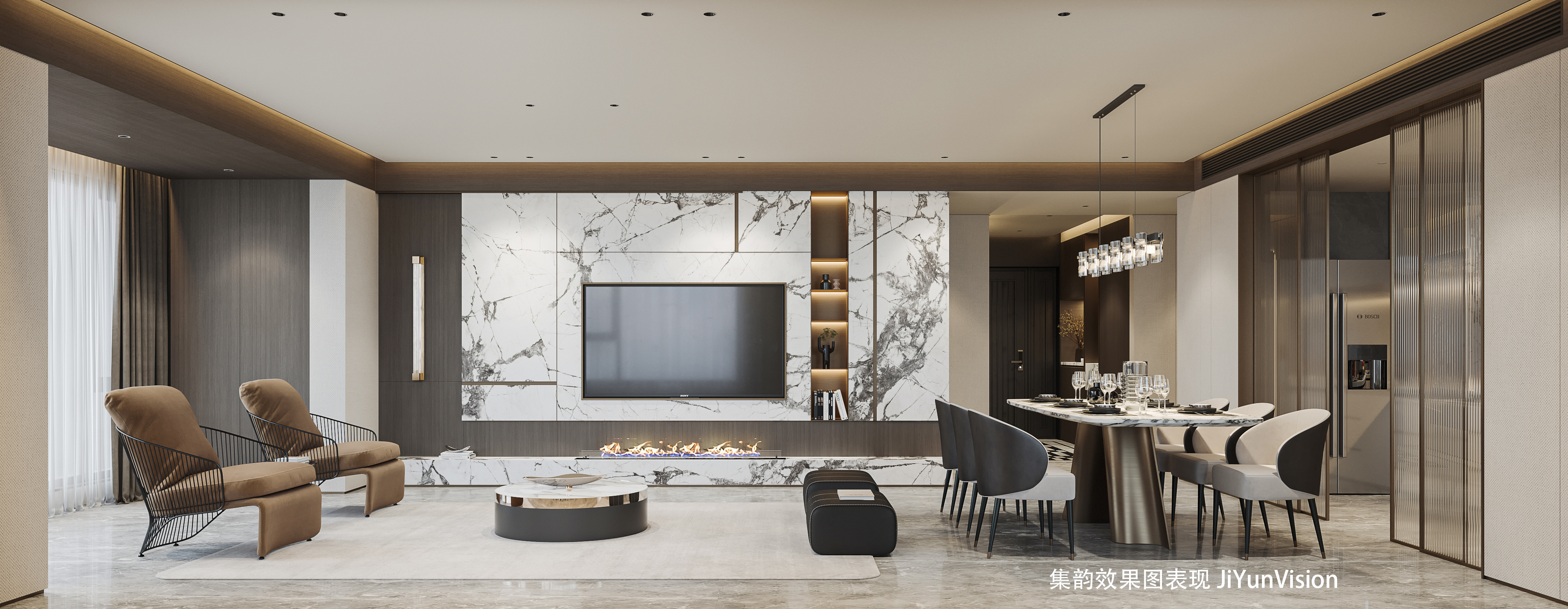 两套家装效果图表现-8