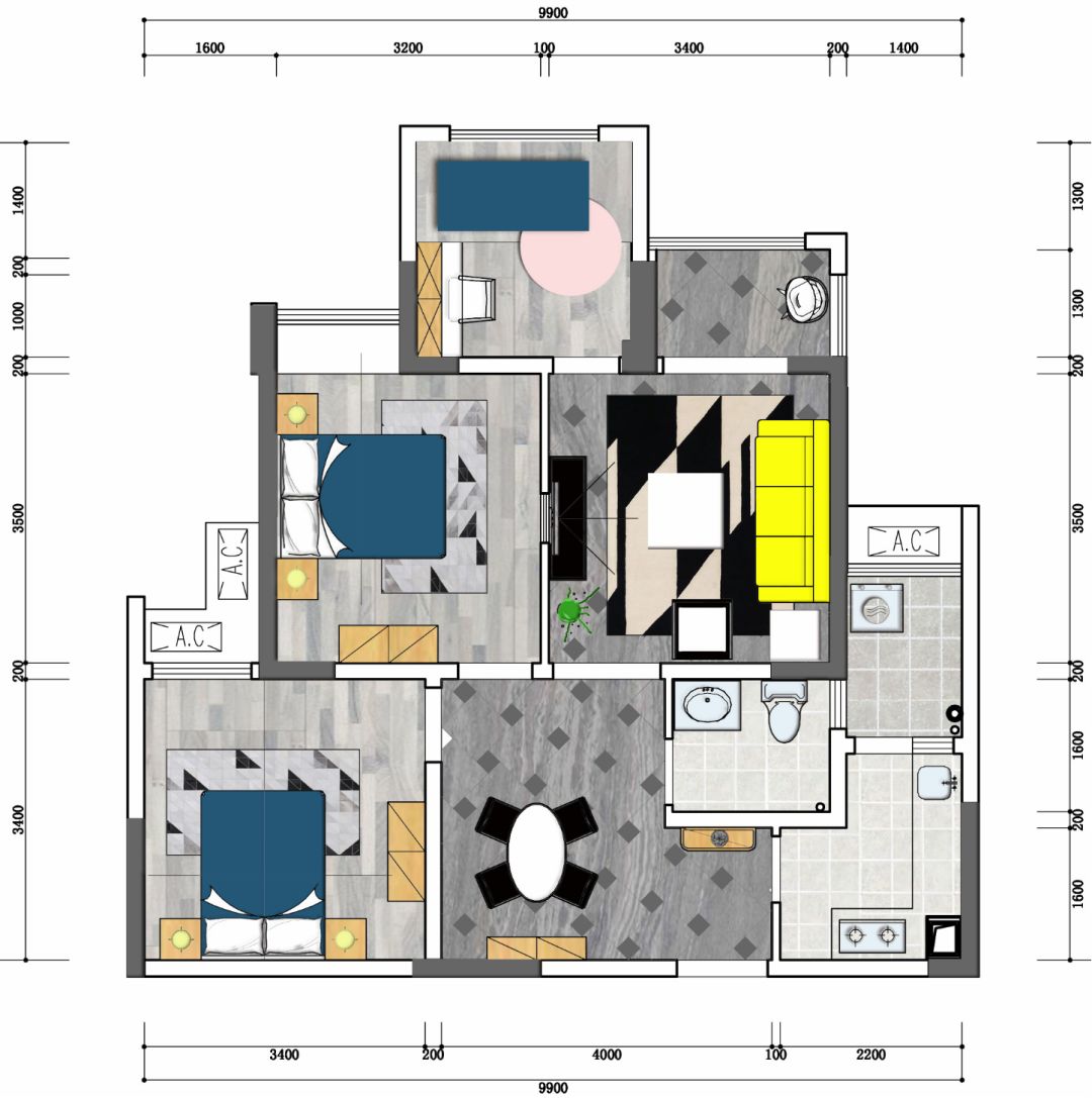 天泰钢城印象B区样板间-24